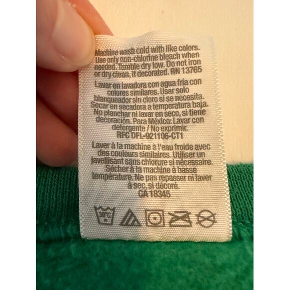 Women's Med Green Pull Over Sweatshirt Festive Holiday Workout Fitness Funny - Picture 6 of 10